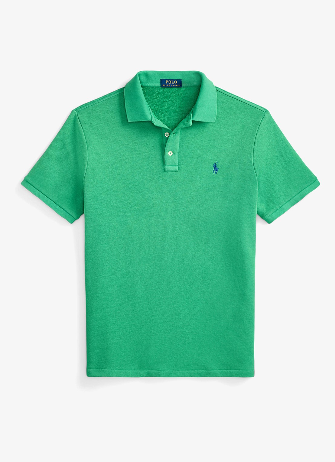 Ralph Lauren Regular fit polo van badstof met logo - voorkant 2 summer emerald / groen