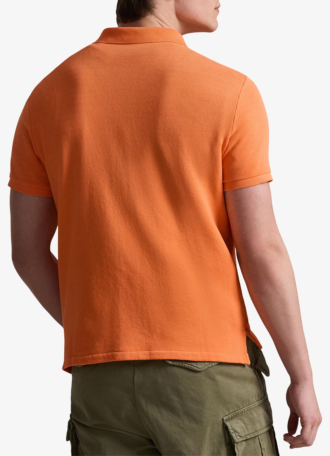 Ralph Lauren Regular fit polo van badstof met logo - achterkant 3 resort orange / oranje