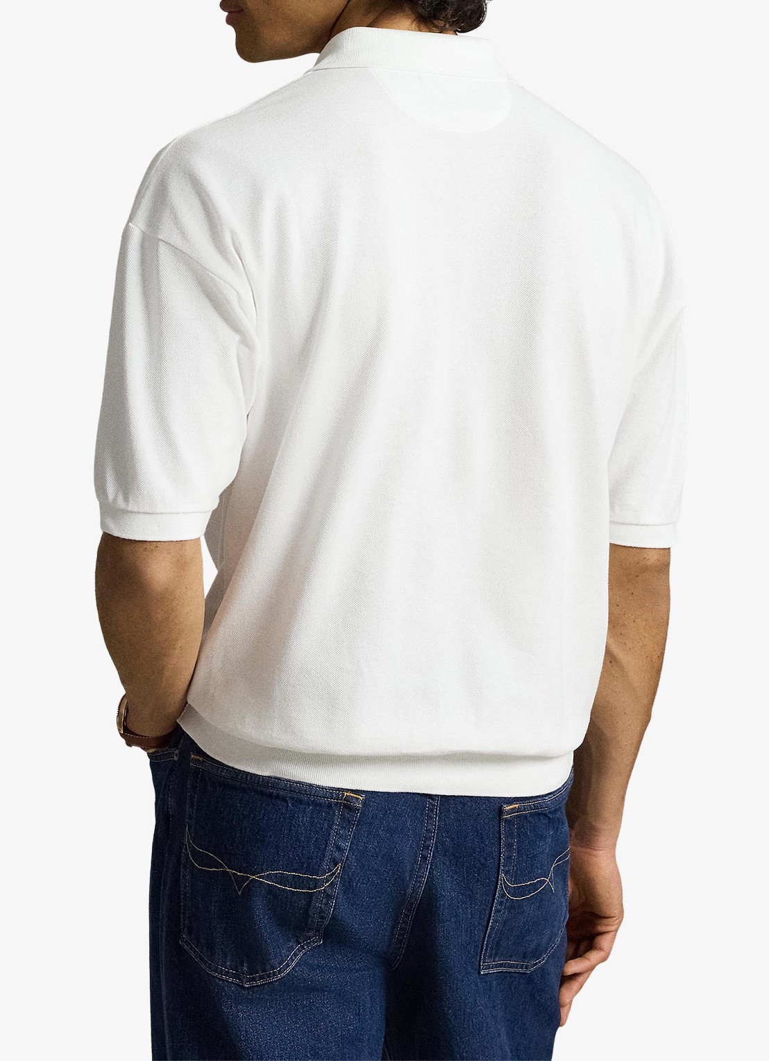 Ralph Lauren Relaxed fit polo met logo - achterkant white / wit