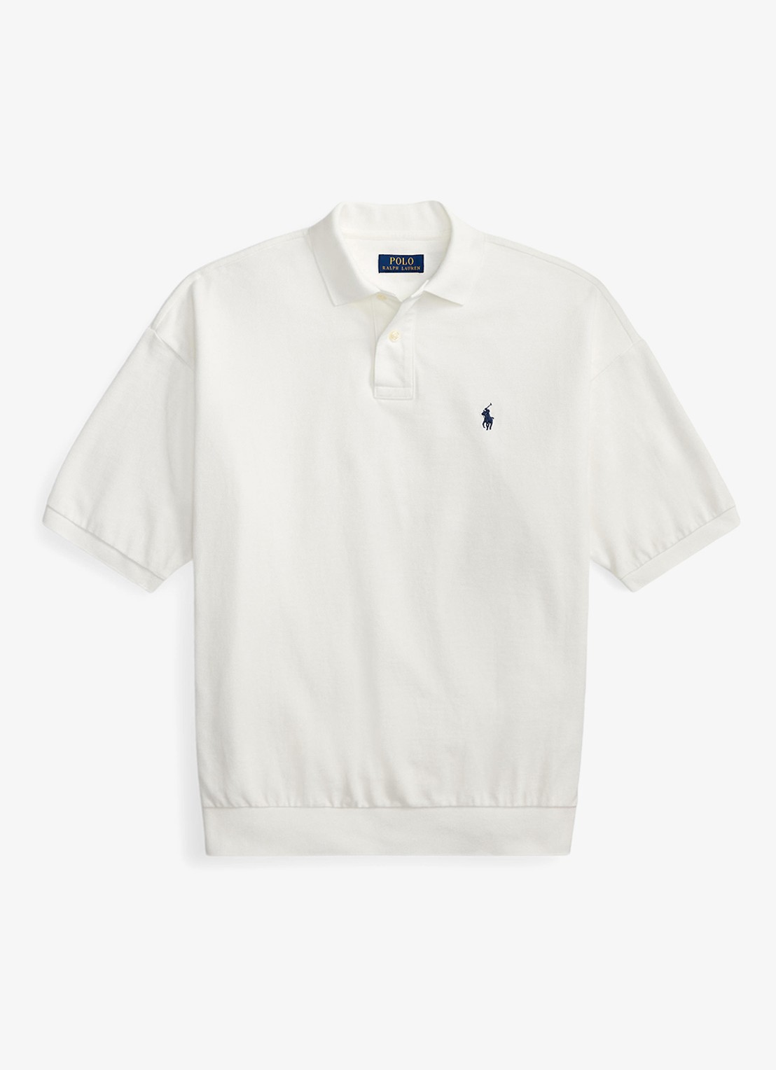 Ralph Lauren Relaxed fit polo met logo - voorkant 2 white / wit