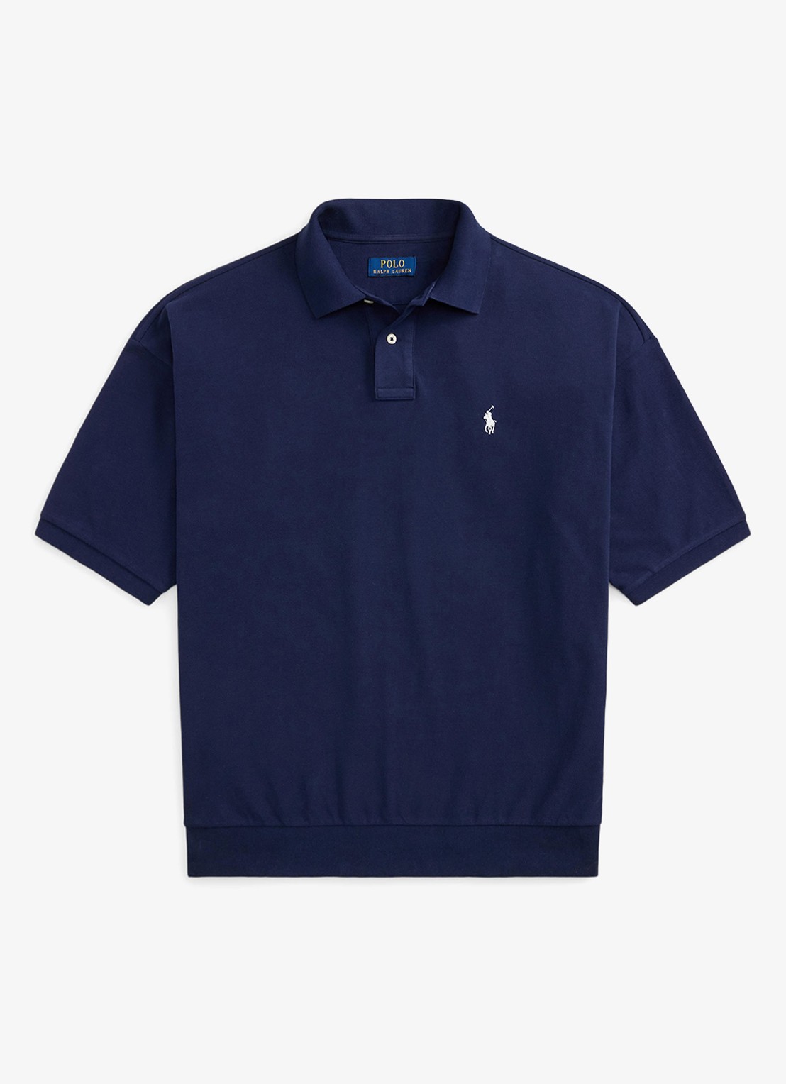 Ralph Lauren Relaxed fit polo met logo - voorkant 2 newport navy / donkerblauw