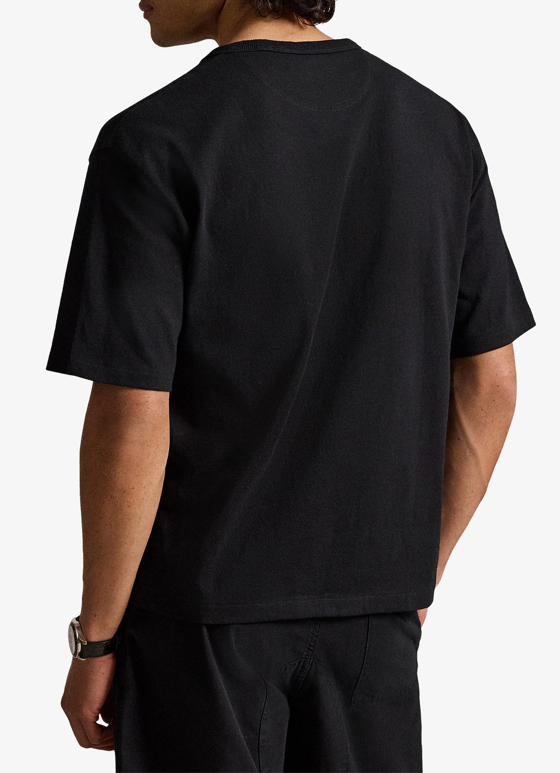 Ralph Lauren Relaxed fit T-shirt met ronde hals - achterkant 5 polo black / zwart