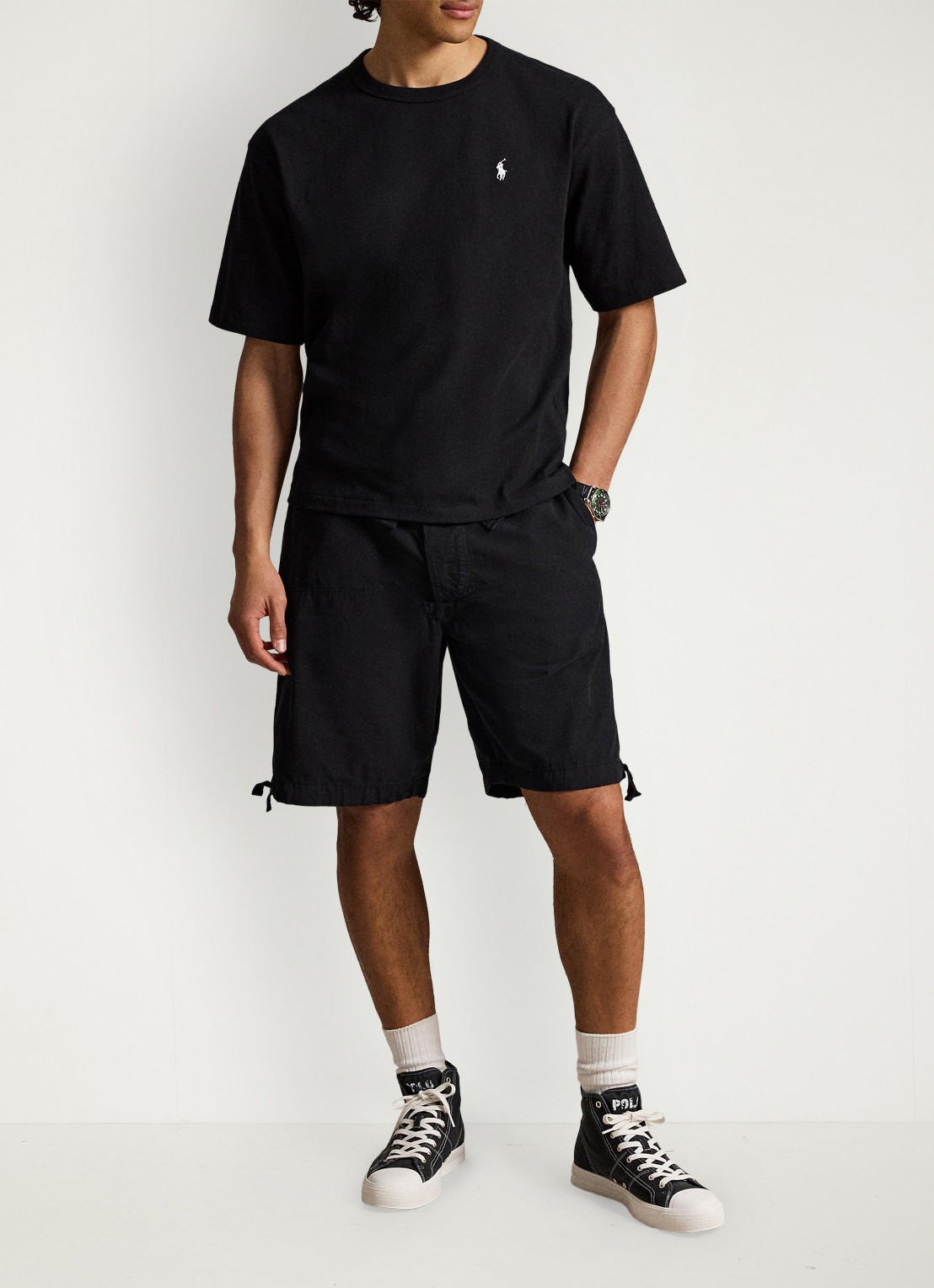 Ralph Lauren Relaxed fit T-shirt met ronde hals - detail 3 polo black / zwart