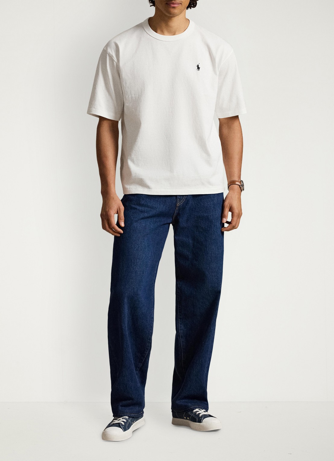 Ralph Lauren Relaxed fit T-shirt met ronde hals - detail 2 wit