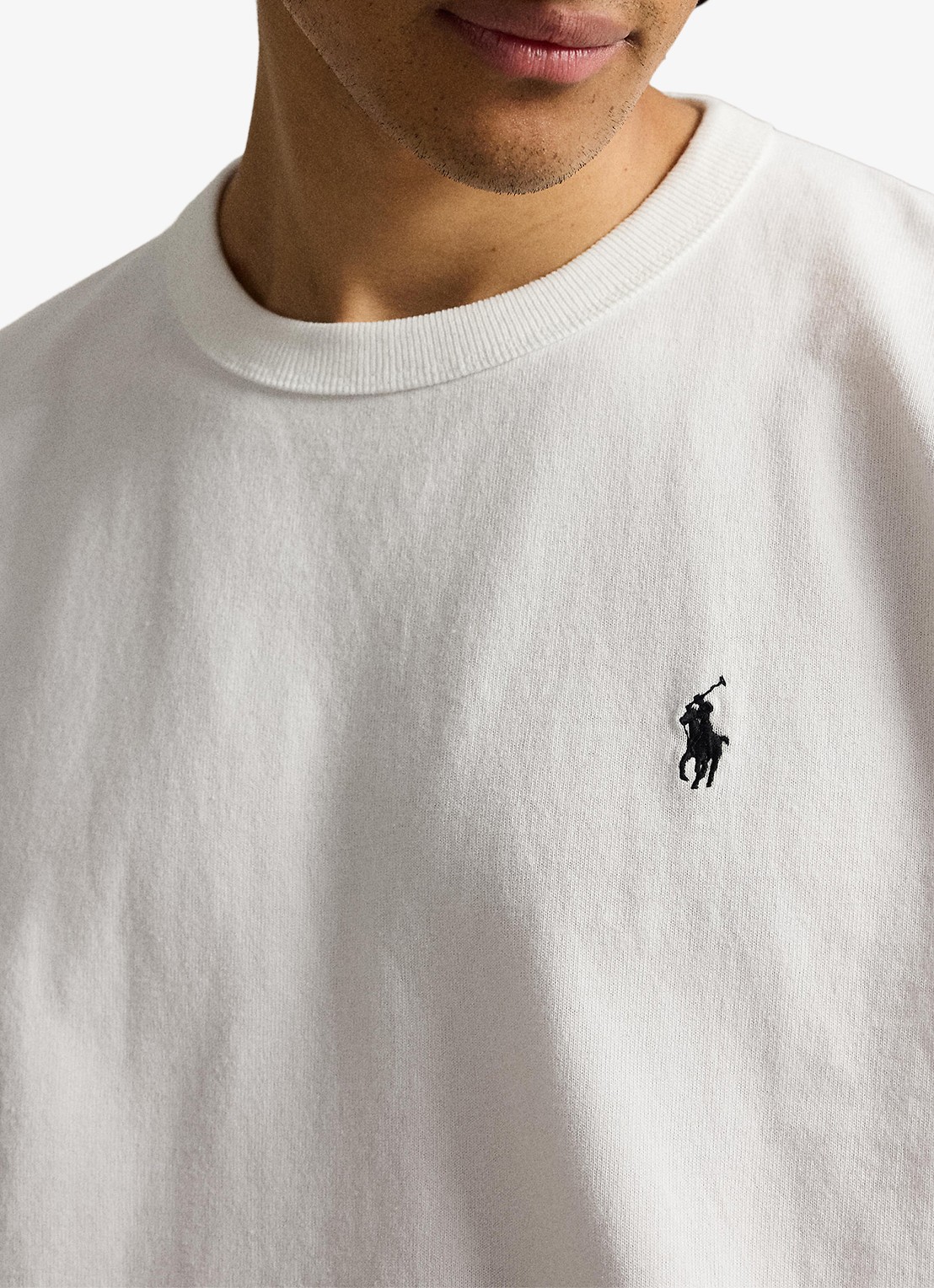 Ralph Lauren Relaxed fit T-shirt met ronde hals - detail 3 wit