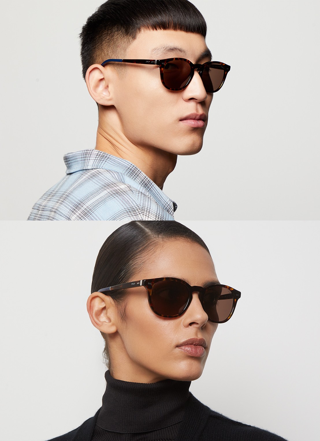 Ralph Lauren Retro zonnebril PH4206  - voorkant 5 bruin