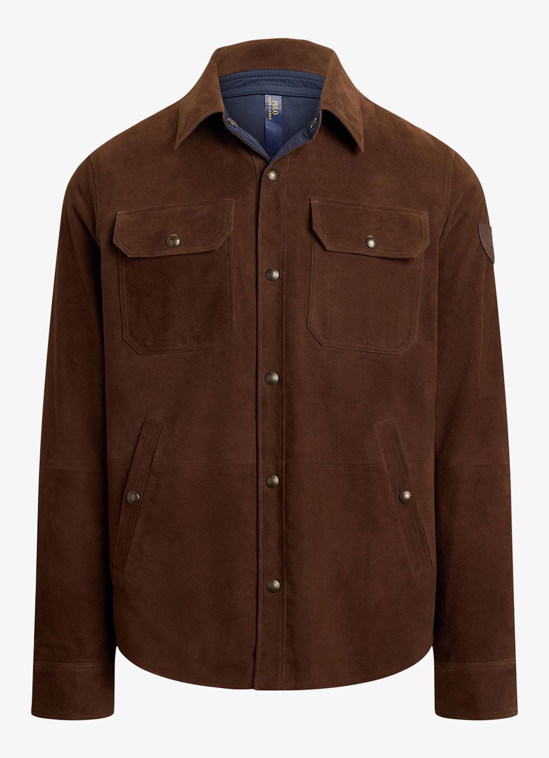 Ralph Lauren Reversible jack van suède - voorkant 2 bruin