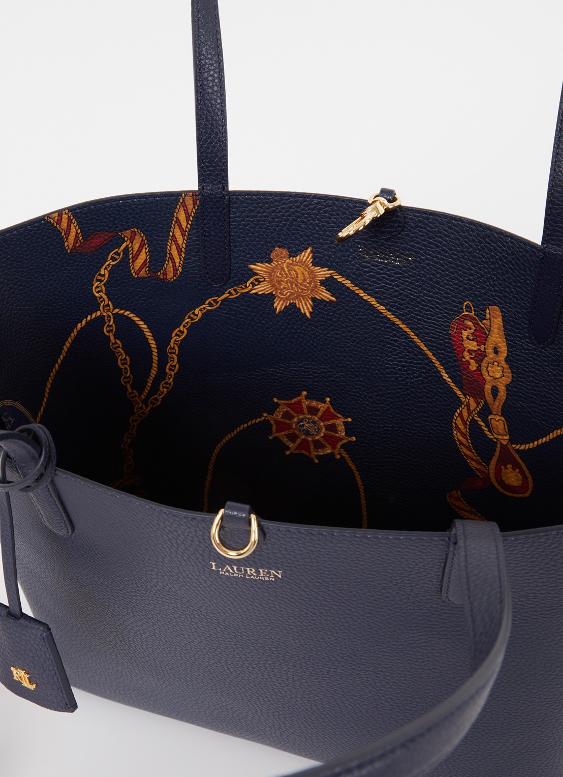 Ralph Lauren Reversible schoudertas met afneembaar etui - detail 3 donkerblauw