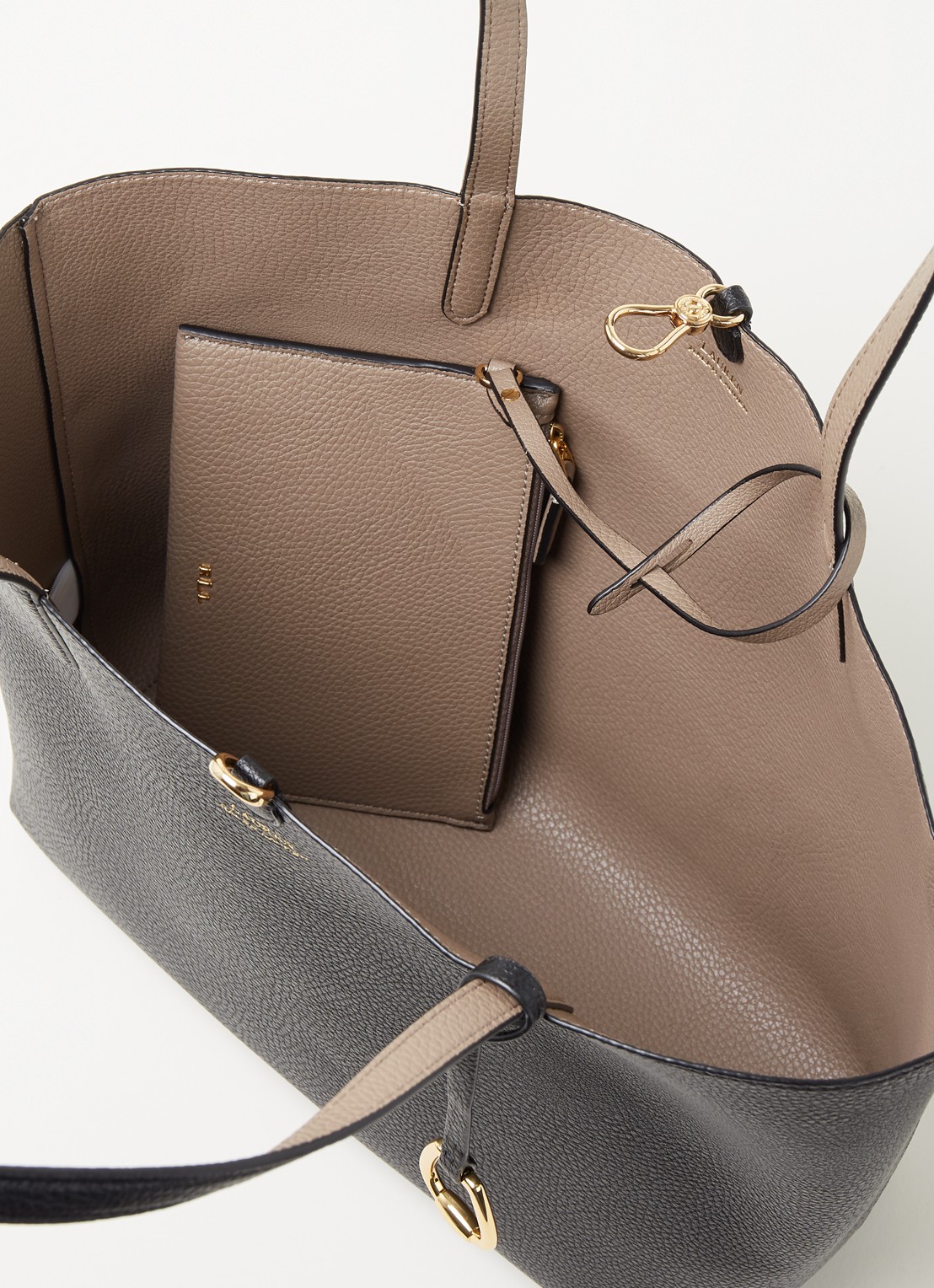 Ralph Lauren Reversible shopper met afneembaar etui - detail 4 zwart