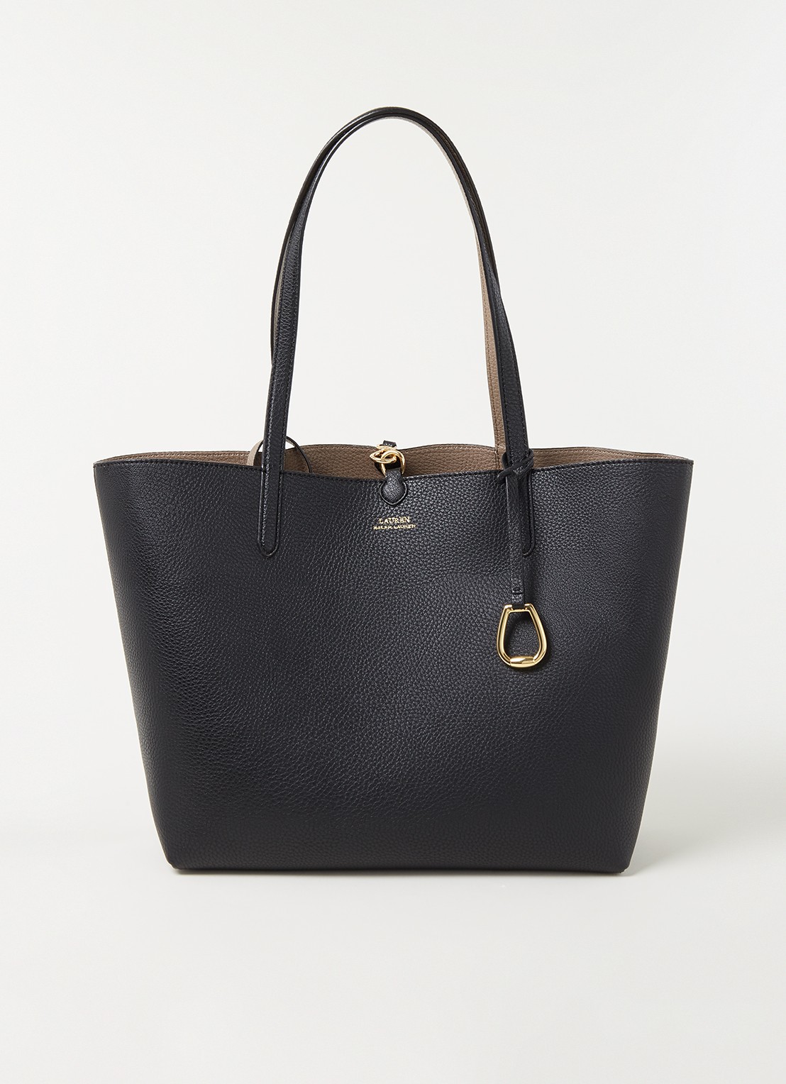 Ralph Lauren Reversible shopper met afneembaar etui - voorkant 7 zwart