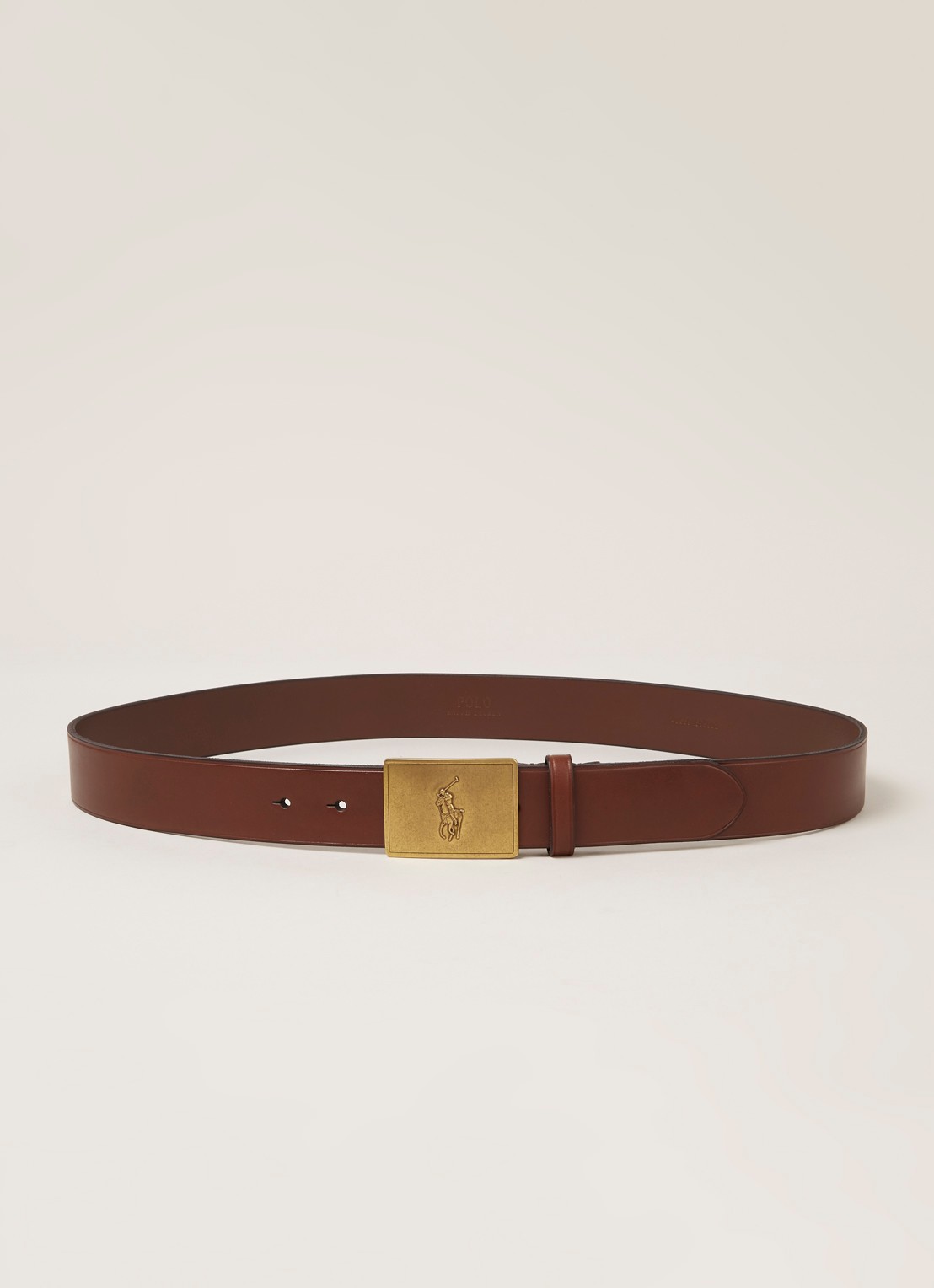 Ralph Lauren Riem van leer - voorkant 2 brown / bruin