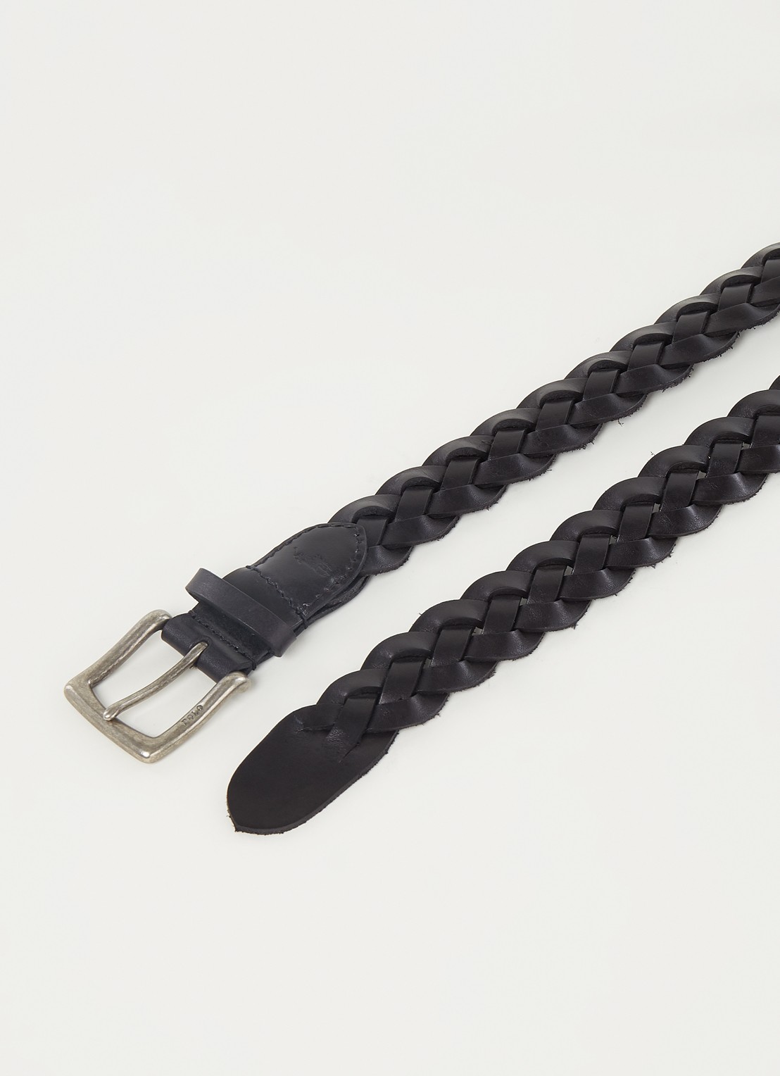 Ralph Lauren Riem van leer - detail 2 black