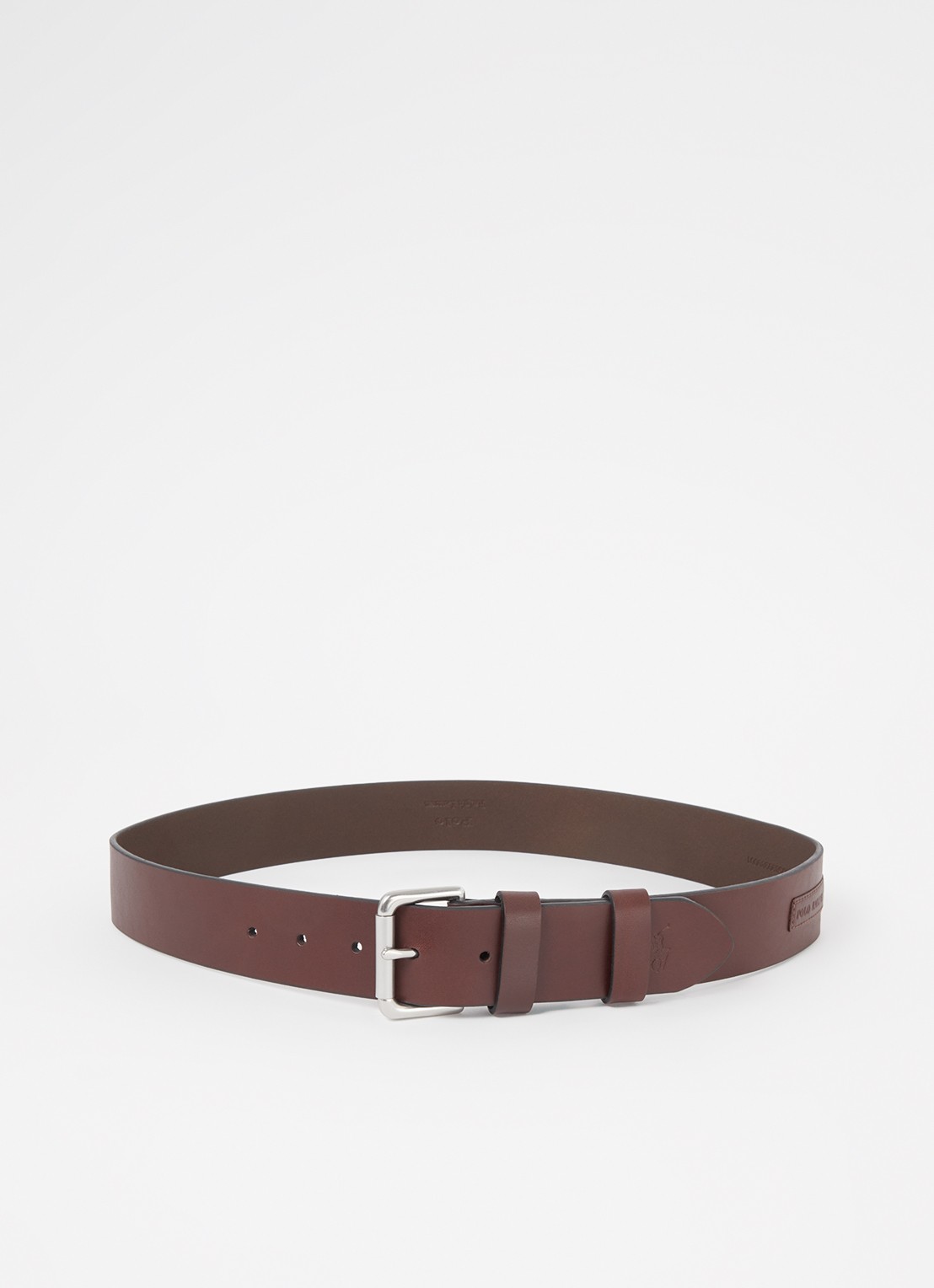 Ralph Lauren Riem van leer - voorkant bruin