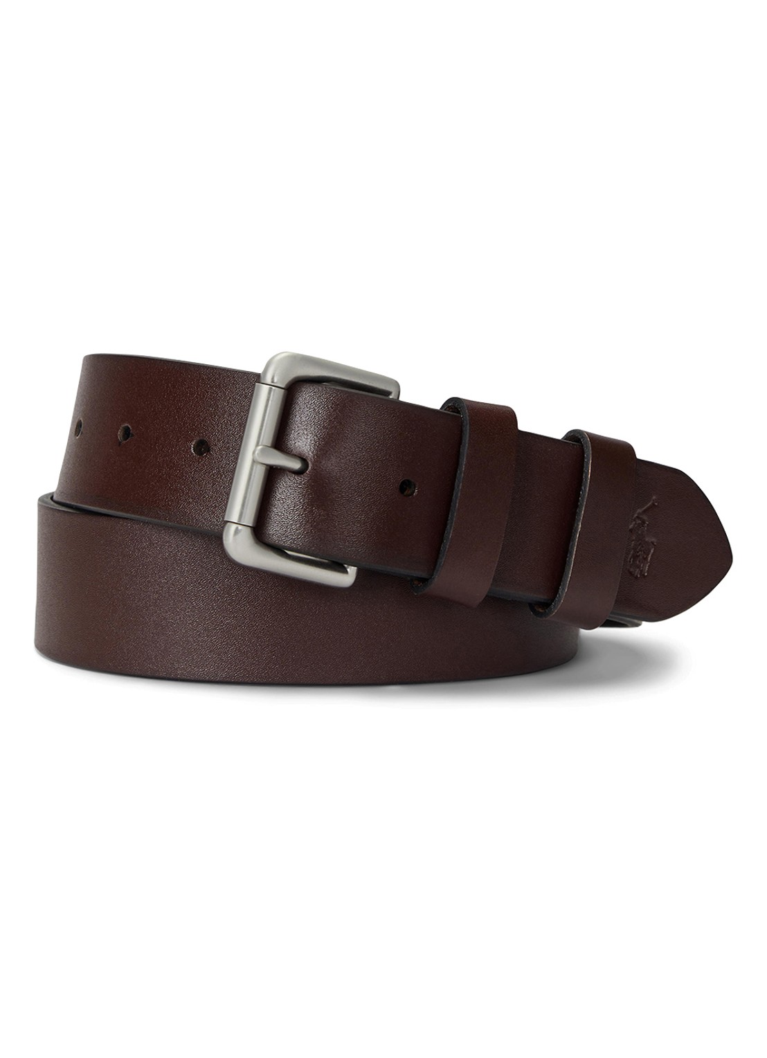 Ralph Lauren Riem van leer - voorkant 2 bruin