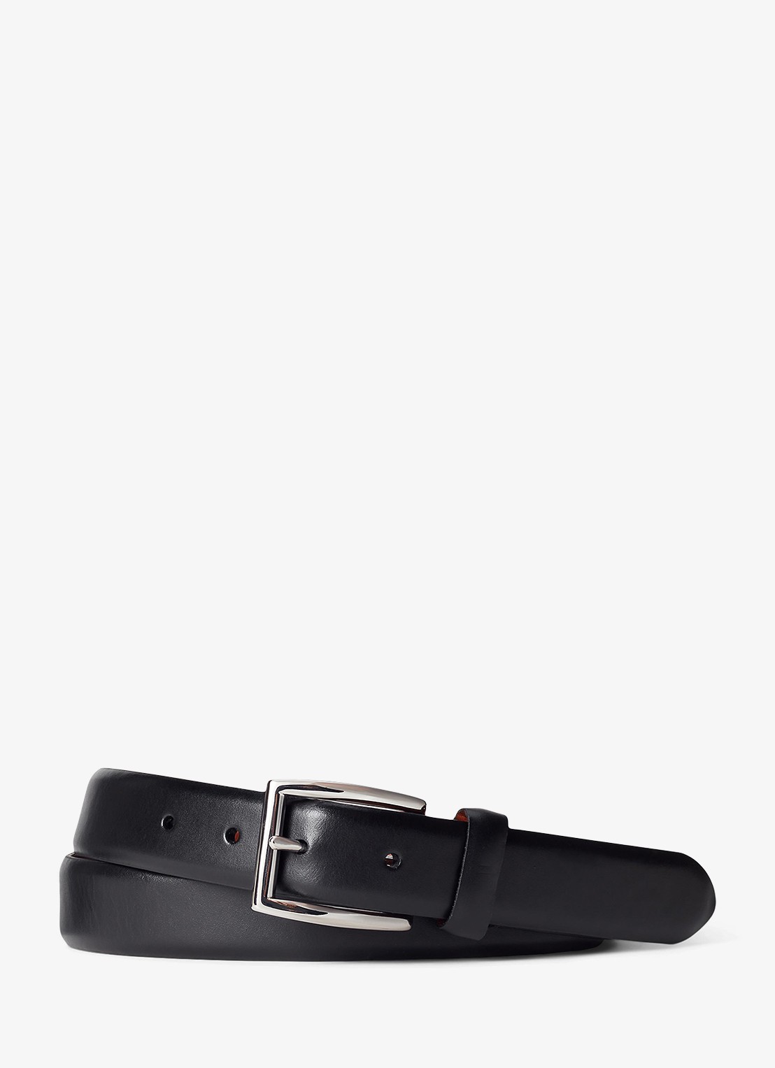 Ralph Lauren Riem van leer - voorkant 2 black