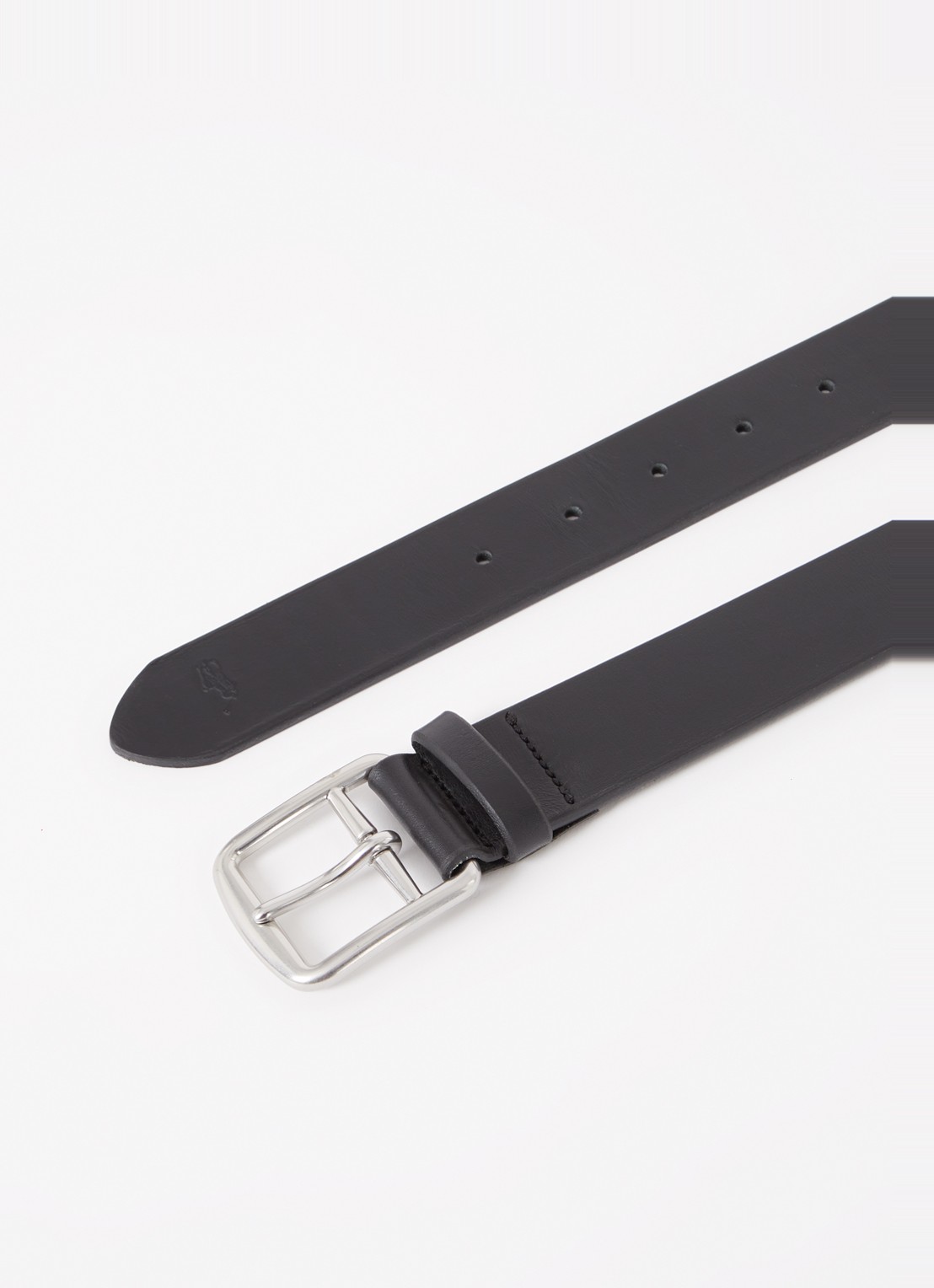 Ralph Lauren Riem van leer - detail 2 black