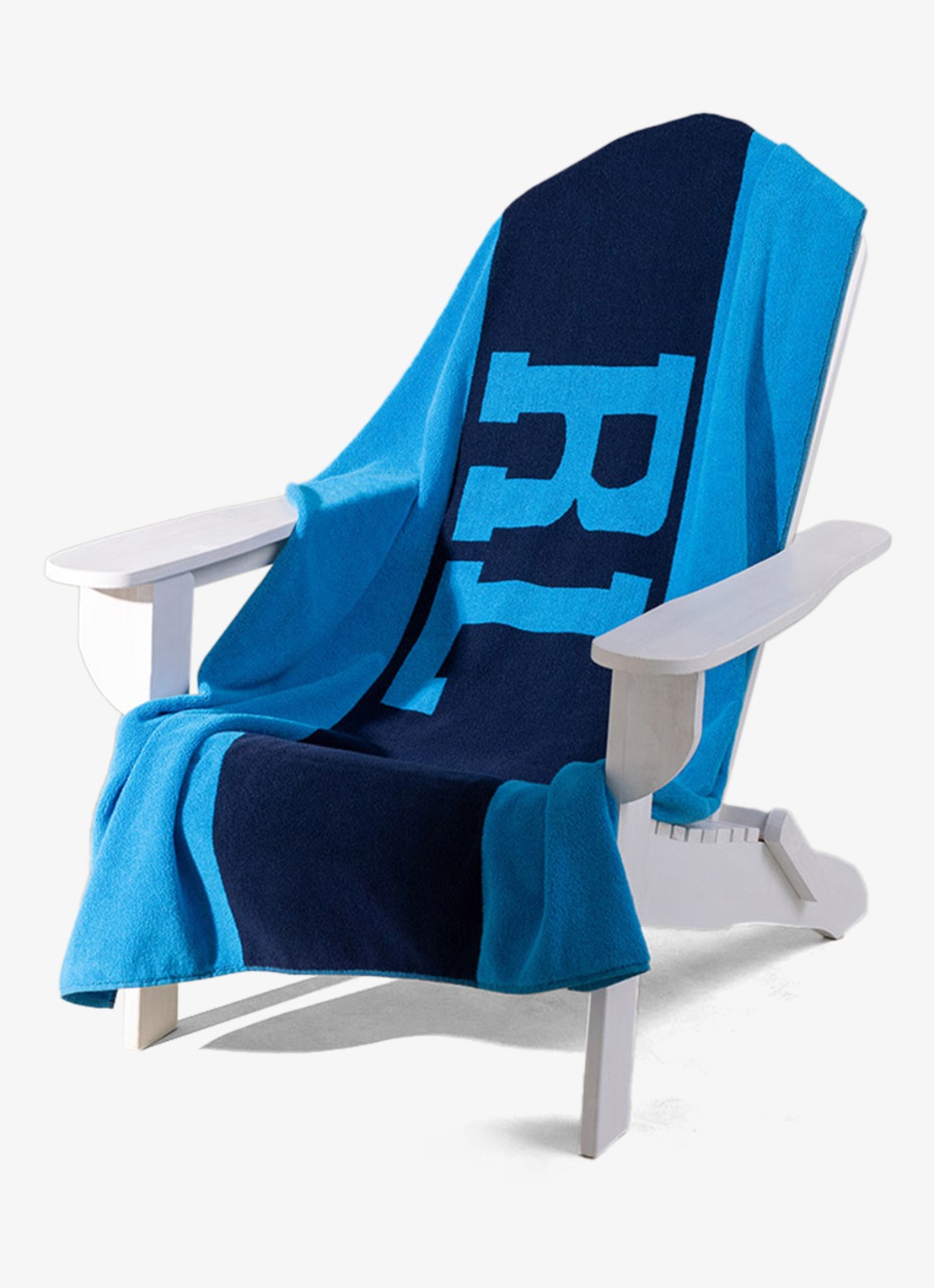 Ralph Lauren RL Signature strandlaken - 500 gr/m2 - 90 x 170 cm - detail 3 blauw