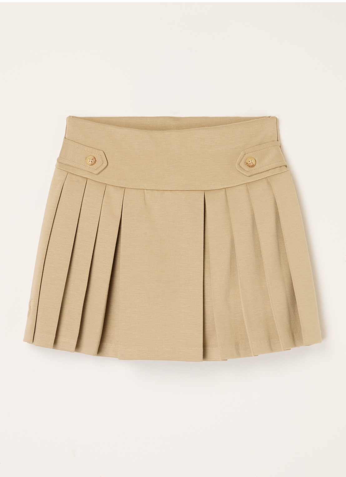 Ralph Lauren Rok met logoborduring - voorkant beige