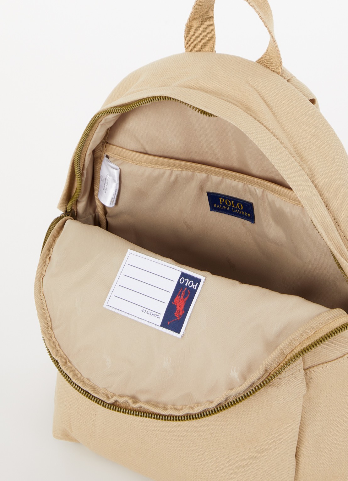 Ralph Lauren Rugzak met 13 inch laptopvak - detail 2 camel