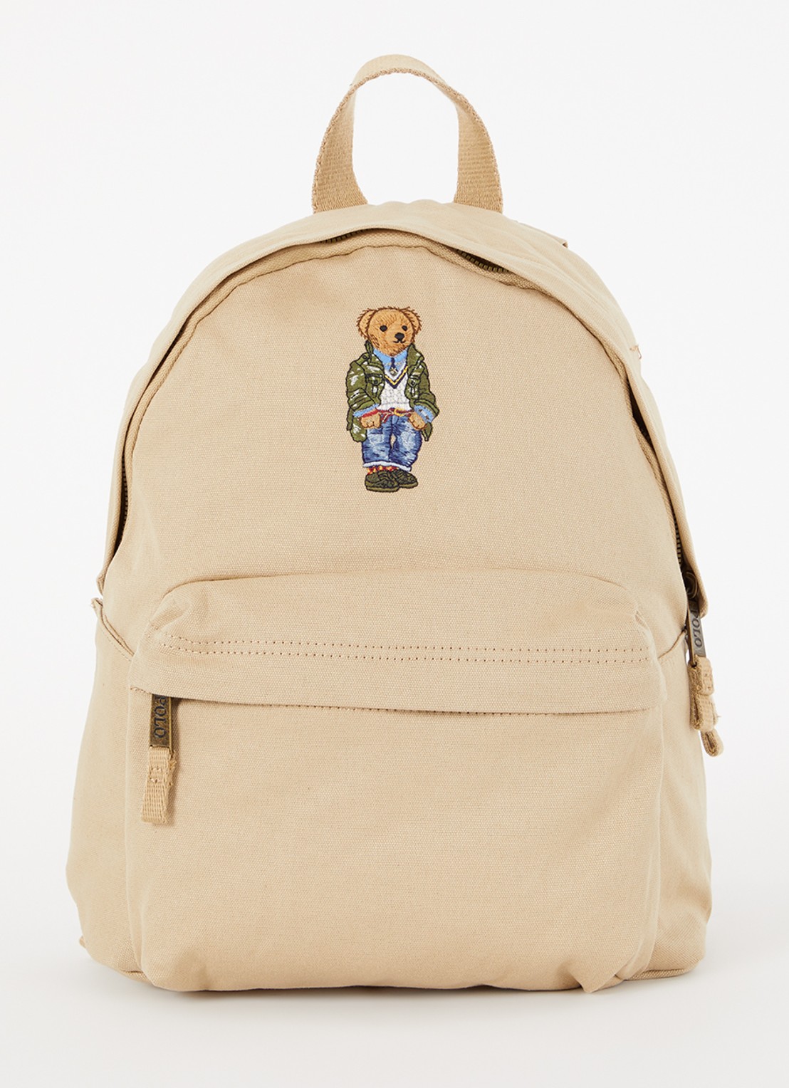 Ralph Lauren Rugzak met 13 inch laptopvak - voorkant camel