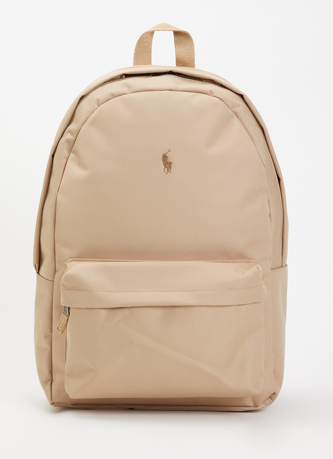Ralph Lauren Rugzak met logoborduring - voorkant 3 camel