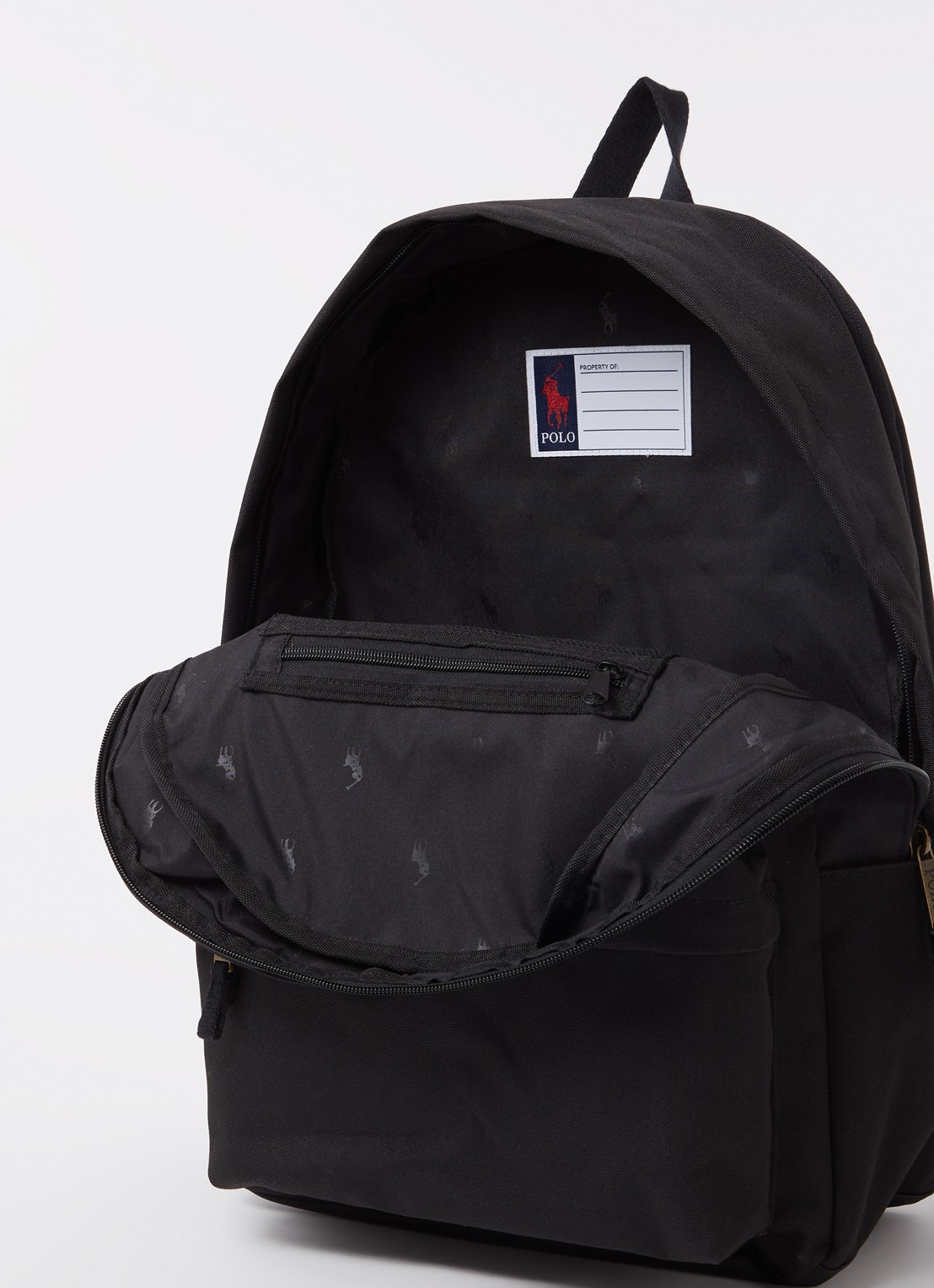 Ralph Lauren Rugzak met logoborduring - detail 3 zwart