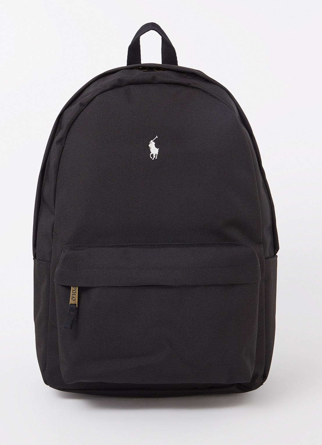 Ralph Lauren Rugzak met logoborduring - voorkant 2 zwart