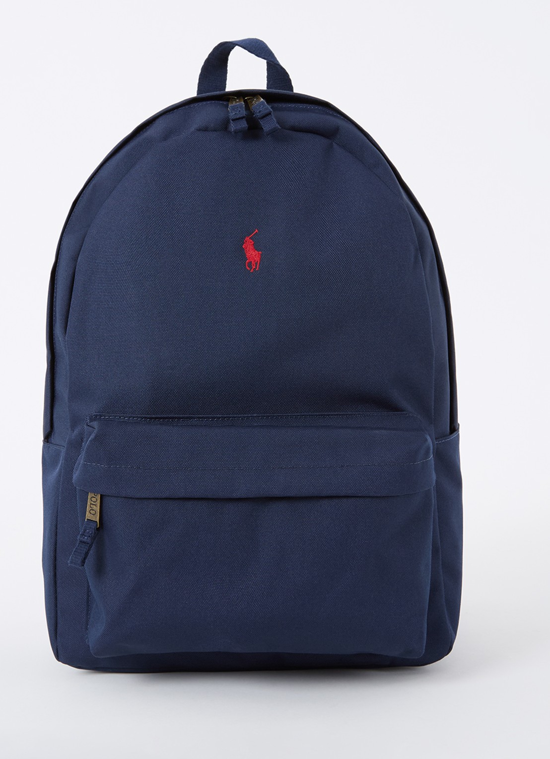 Ralph Lauren Rugzak met logoborduring - voorkant 2 donkerblauw