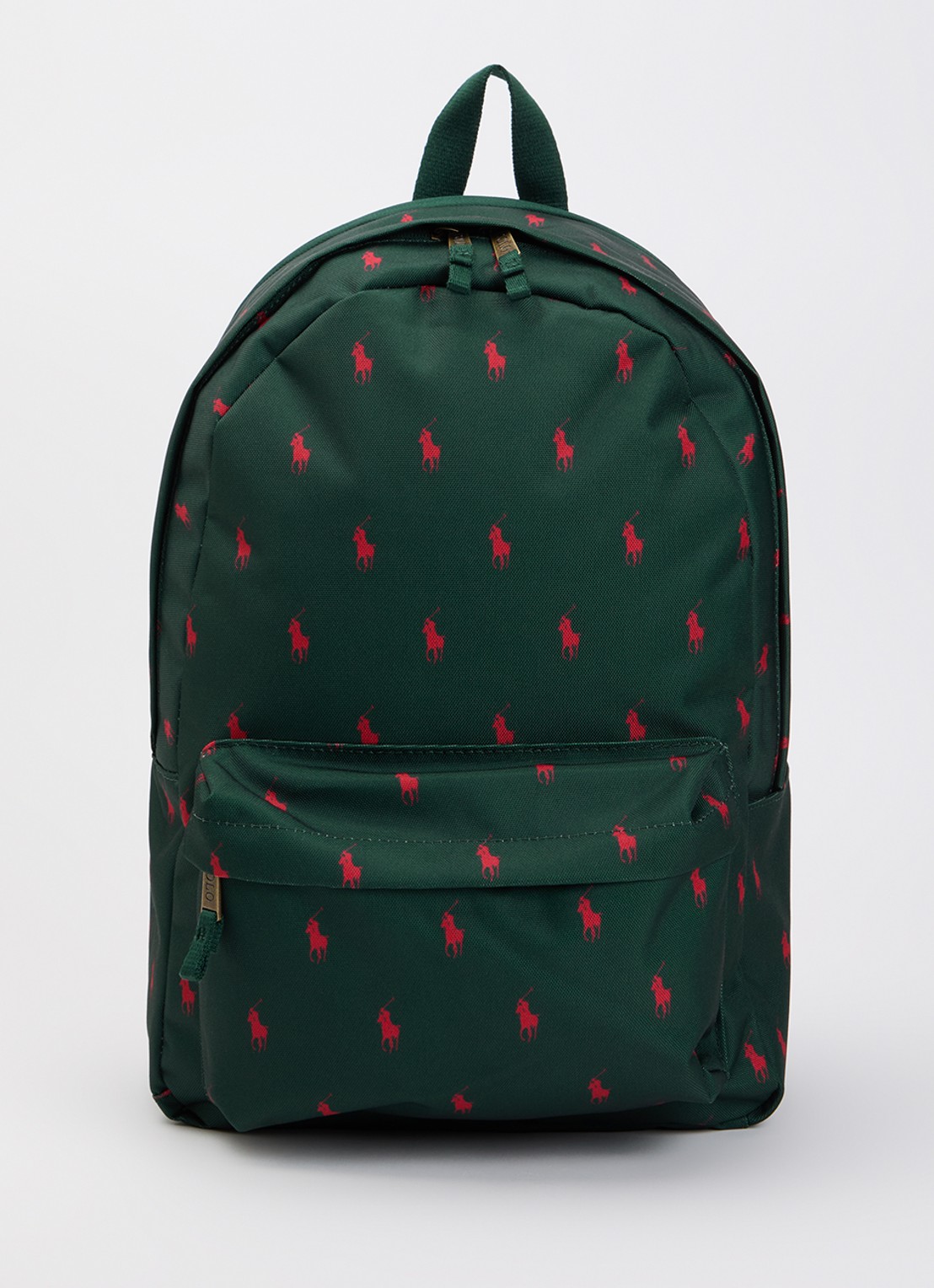 Ralph Lauren Rugzak met logoprint  - voorkant 2 groen