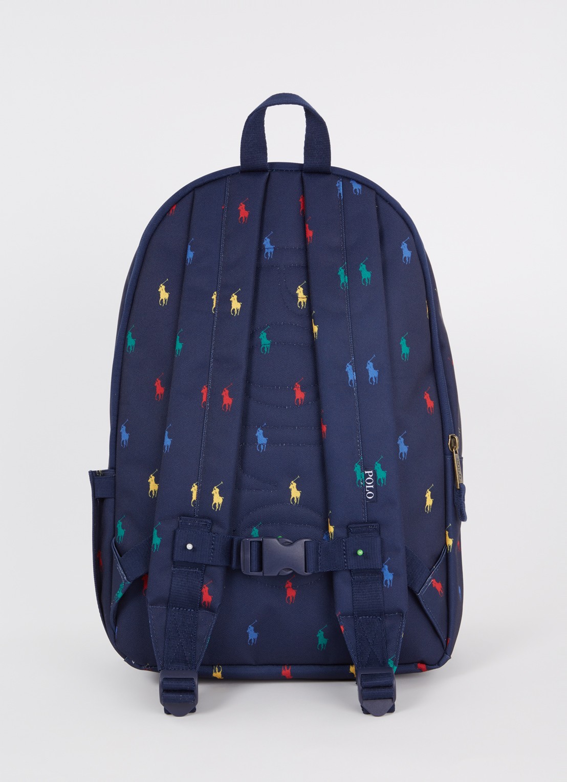 Ralph Lauren Rugzak met logoprint  - achterkant donkerblauw