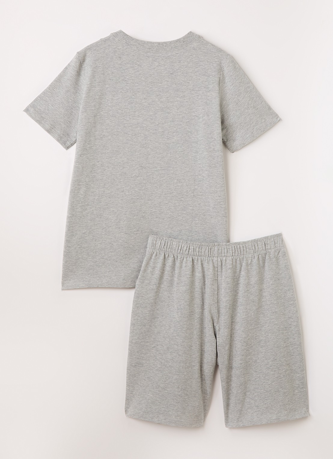 Ralph Lauren Set van T-shirt met korte broek 2-delig - voorkant 2 grijs