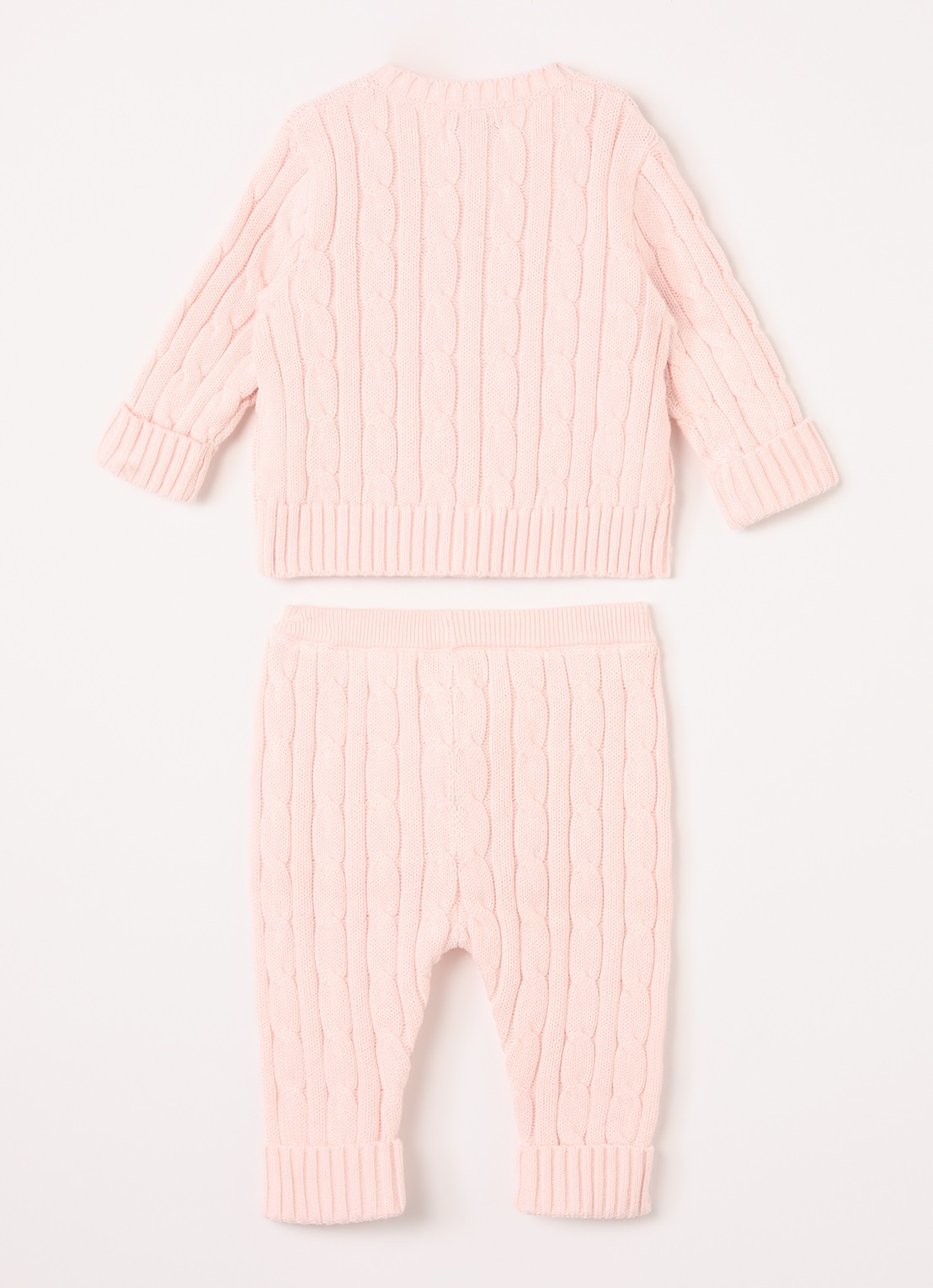 Ralph Lauren Set van vest met broek 2-delig - voorkant 2 roze