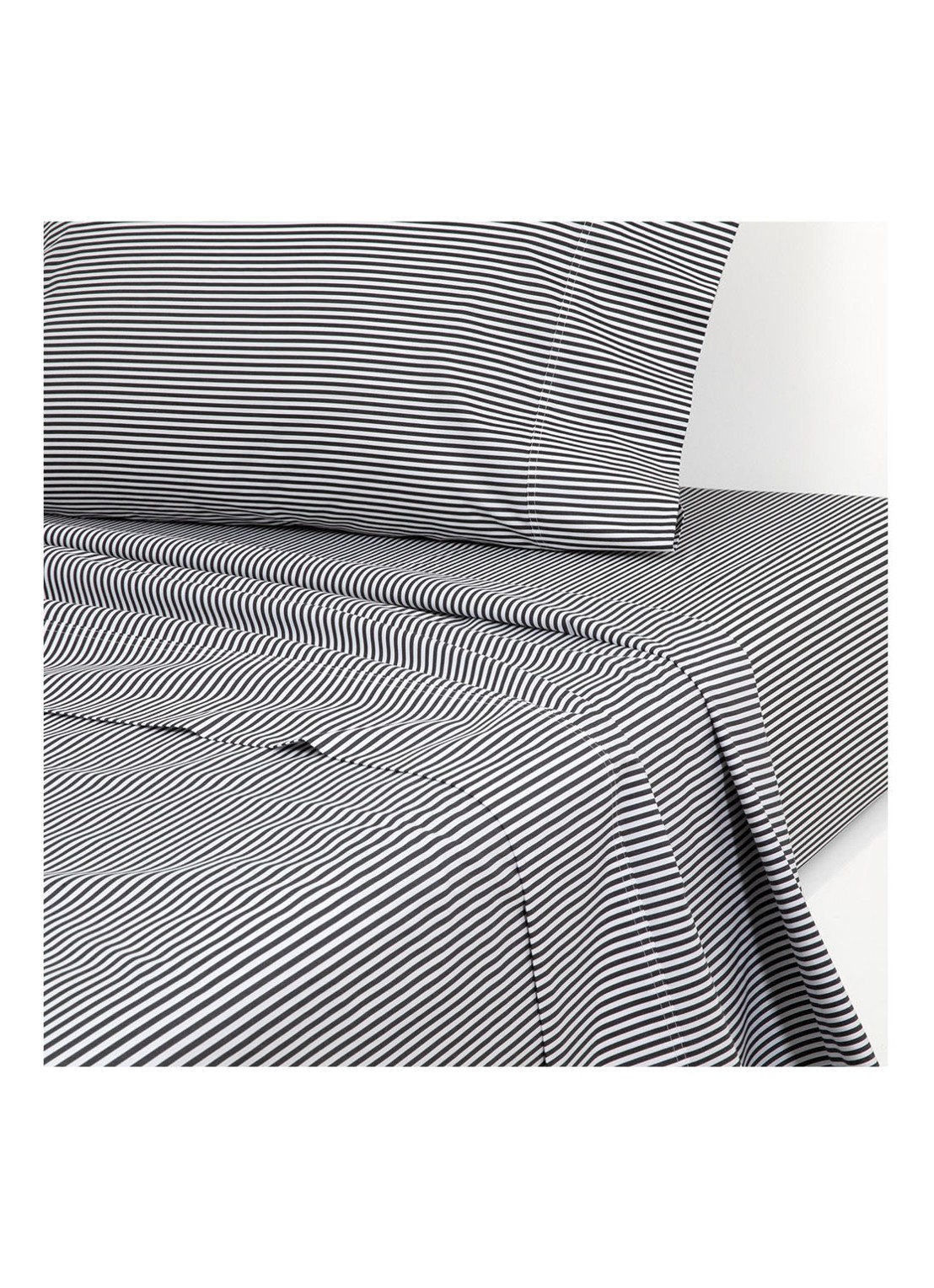 Ralph Lauren SHIRTING NavyWhi     Flat shee - voorkant zwart