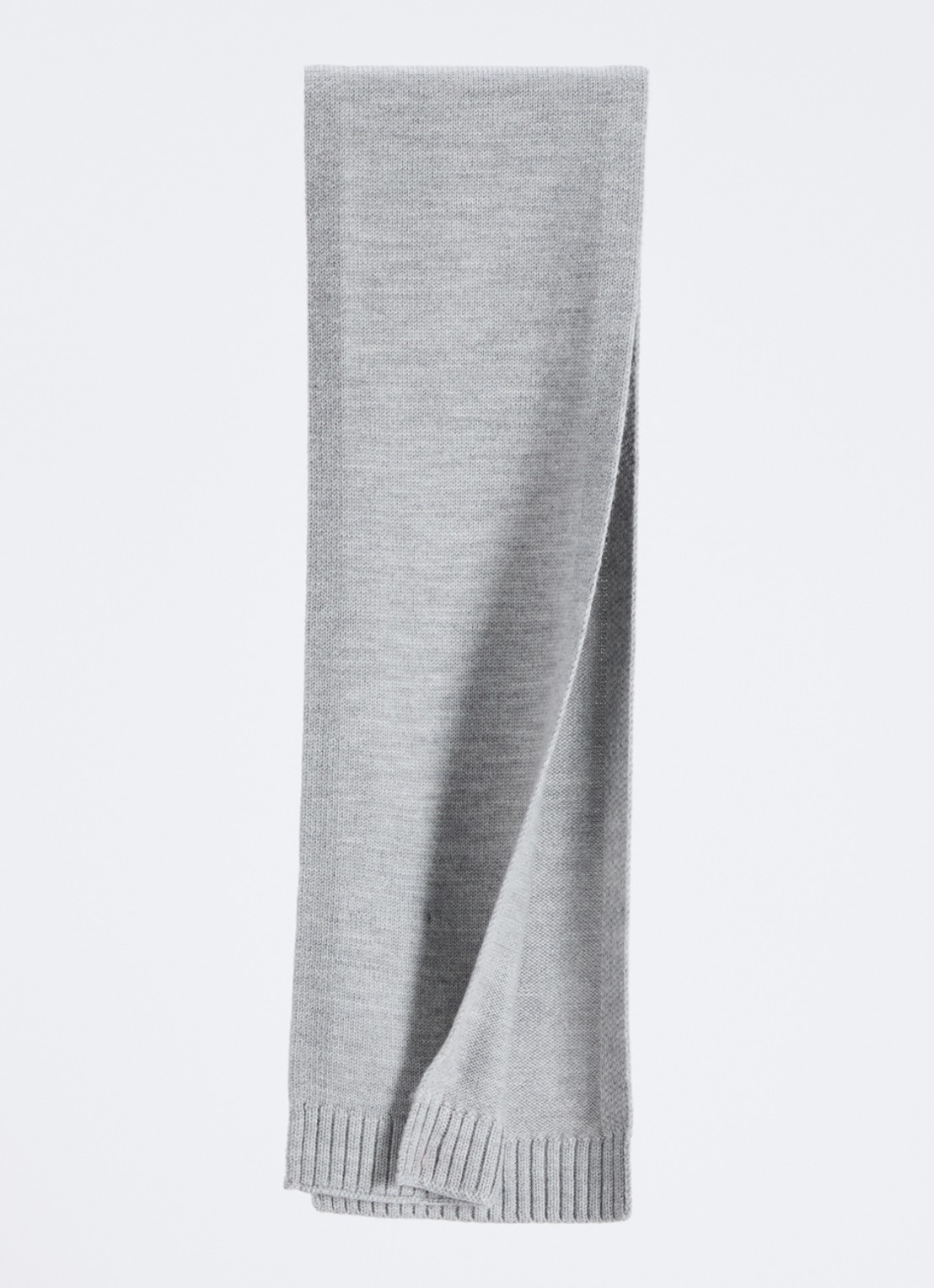 Ralph Lauren Sjaal van wol met logo  - detail 2 grijsmele