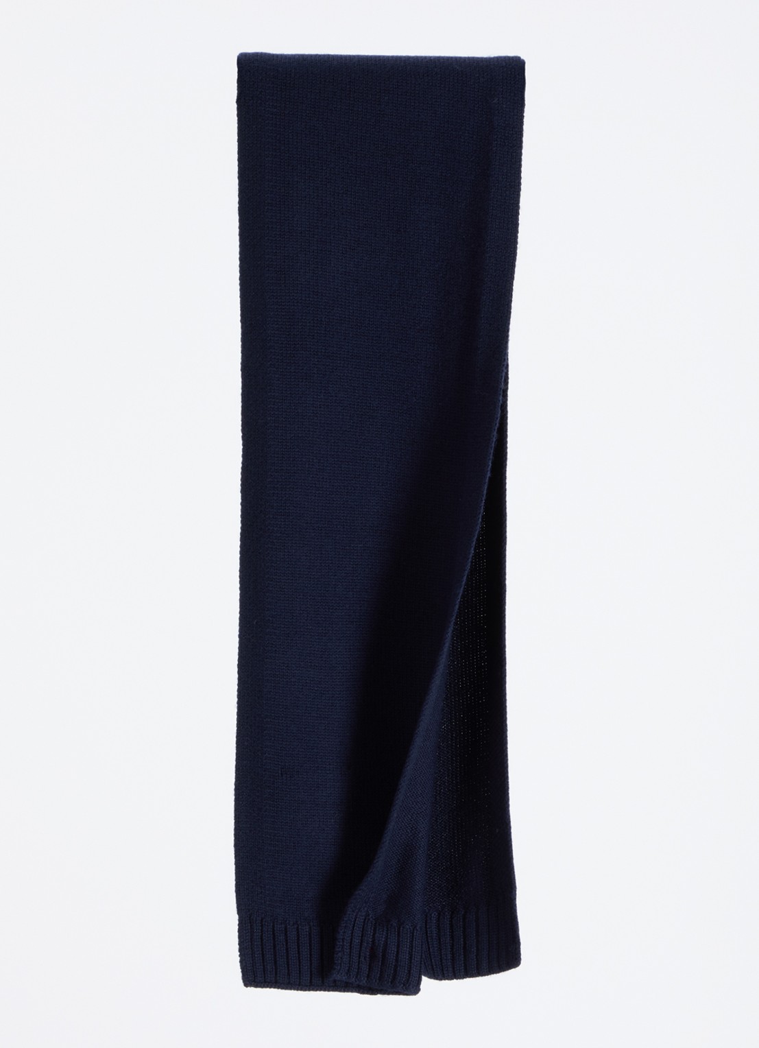 Ralph Lauren Sjaal van wol met logo  - detail 2 donkerblauw