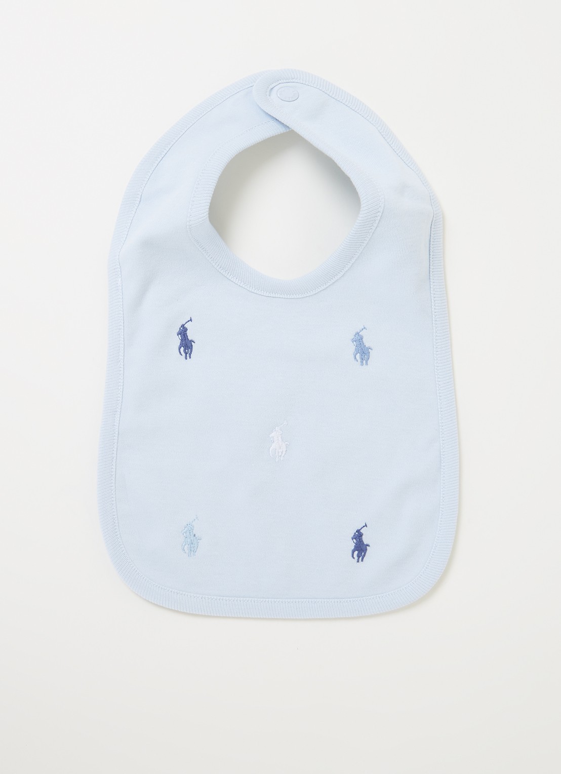 Ralph Lauren Slab met logoborduring - voorkant lichtblauw