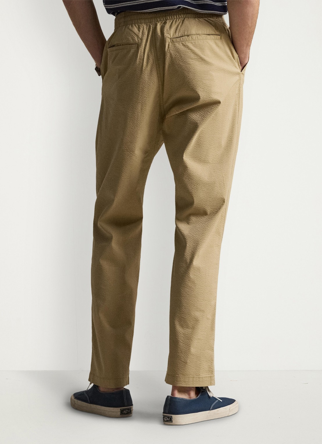 Ralph Lauren Slim fit broek met steekzakken - achterkant coastal beige / beige
