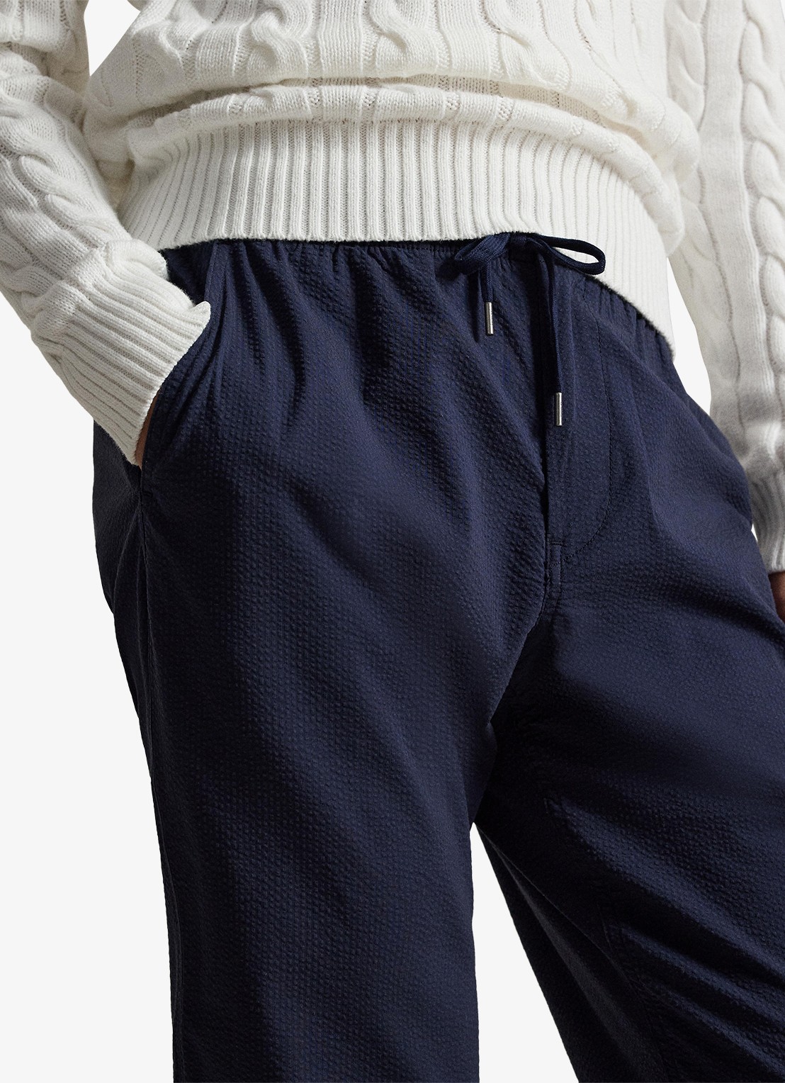 Ralph Lauren Slim fit broek met steekzakken - detail 2 newport navy / donkerblauw