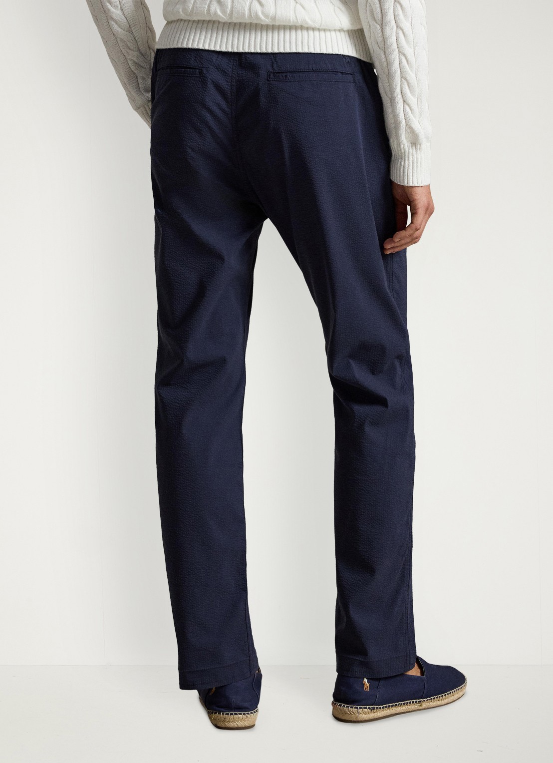 Ralph Lauren Slim fit broek met steekzakken - achterkant newport navy / donkerblauw