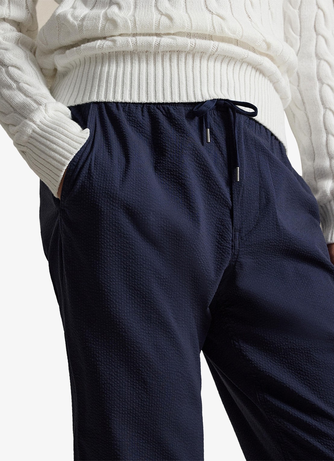 Ralph Lauren Slim fit broek met steekzakken - detail 4 newport navy / donkerblauw