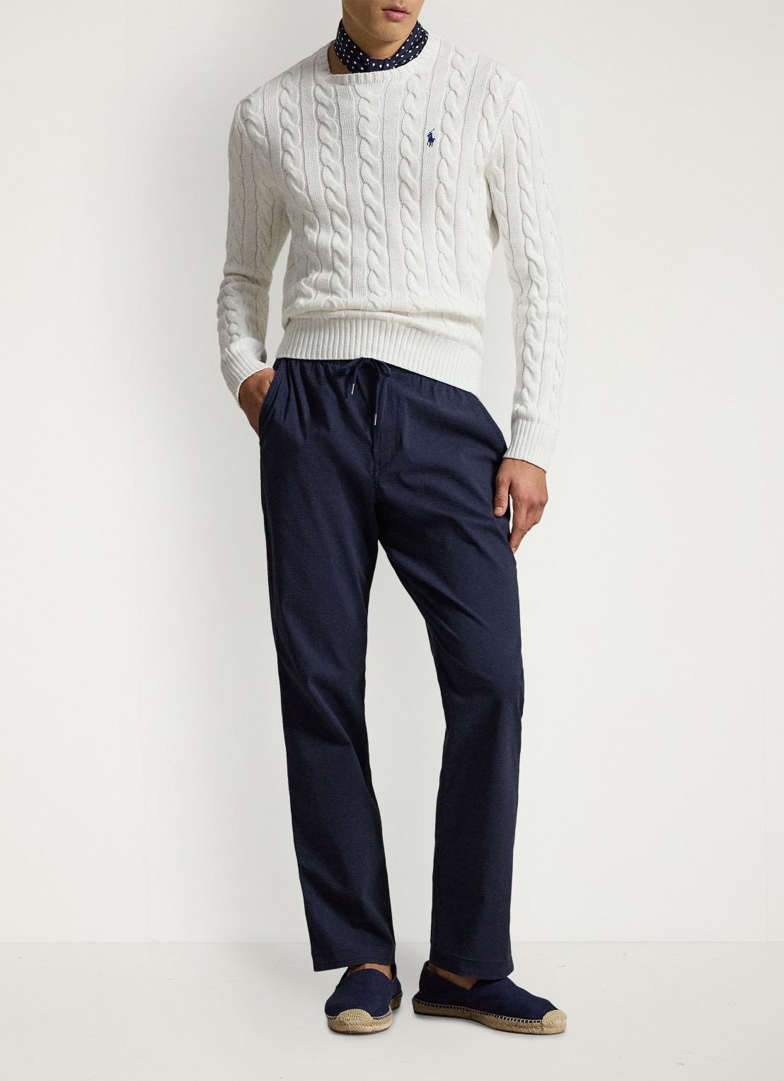 Ralph Lauren Slim fit broek met steekzakken - voorkant 7 newport navy / donkerblauw