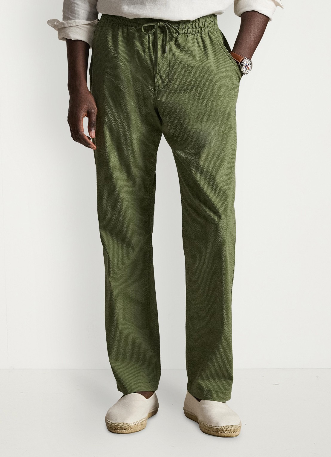 Ralph Lauren Slim fit broek met steekzakken - detail 5 supply olive / olijfgroen