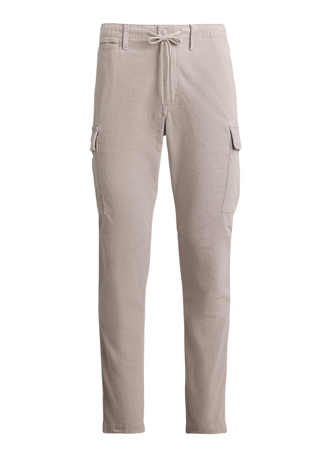 Ralph Lauren Slim fit cargobroek van corduroy - voorkant 4 grey dawn / grijs