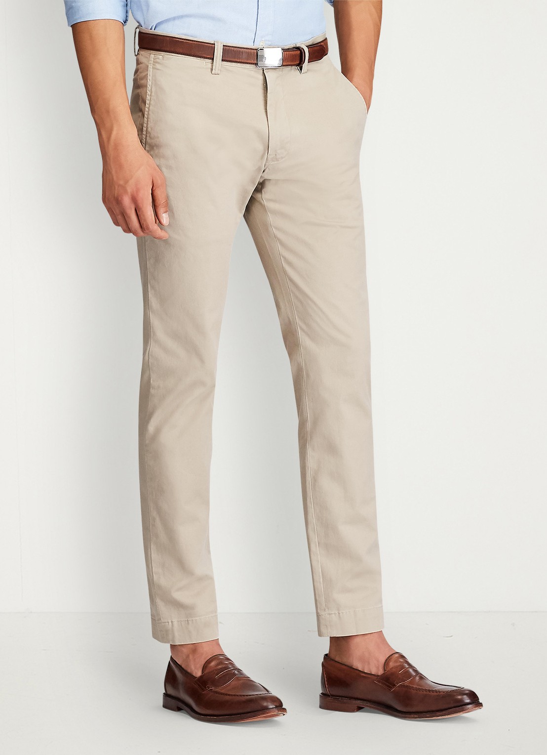 Ralph Lauren Slim fit chino met stretch - detail 2 khaki tan / beige