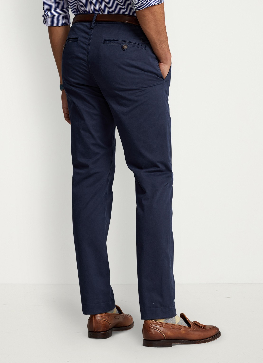 Ralph Lauren Slim fit chino met stretch - achterkant 3 nautical ink / donkerblauw