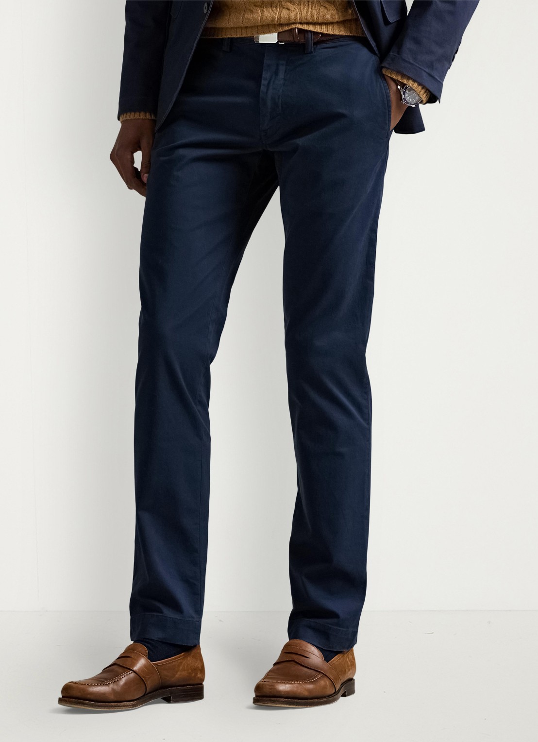 Ralph Lauren Slim fit chino met stretch - detail 4 nautical ink / donkerblauw