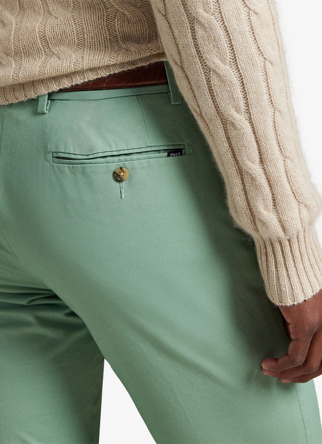 Ralph Lauren Slim fit chino met stretch - detail 4 faded mint / groen