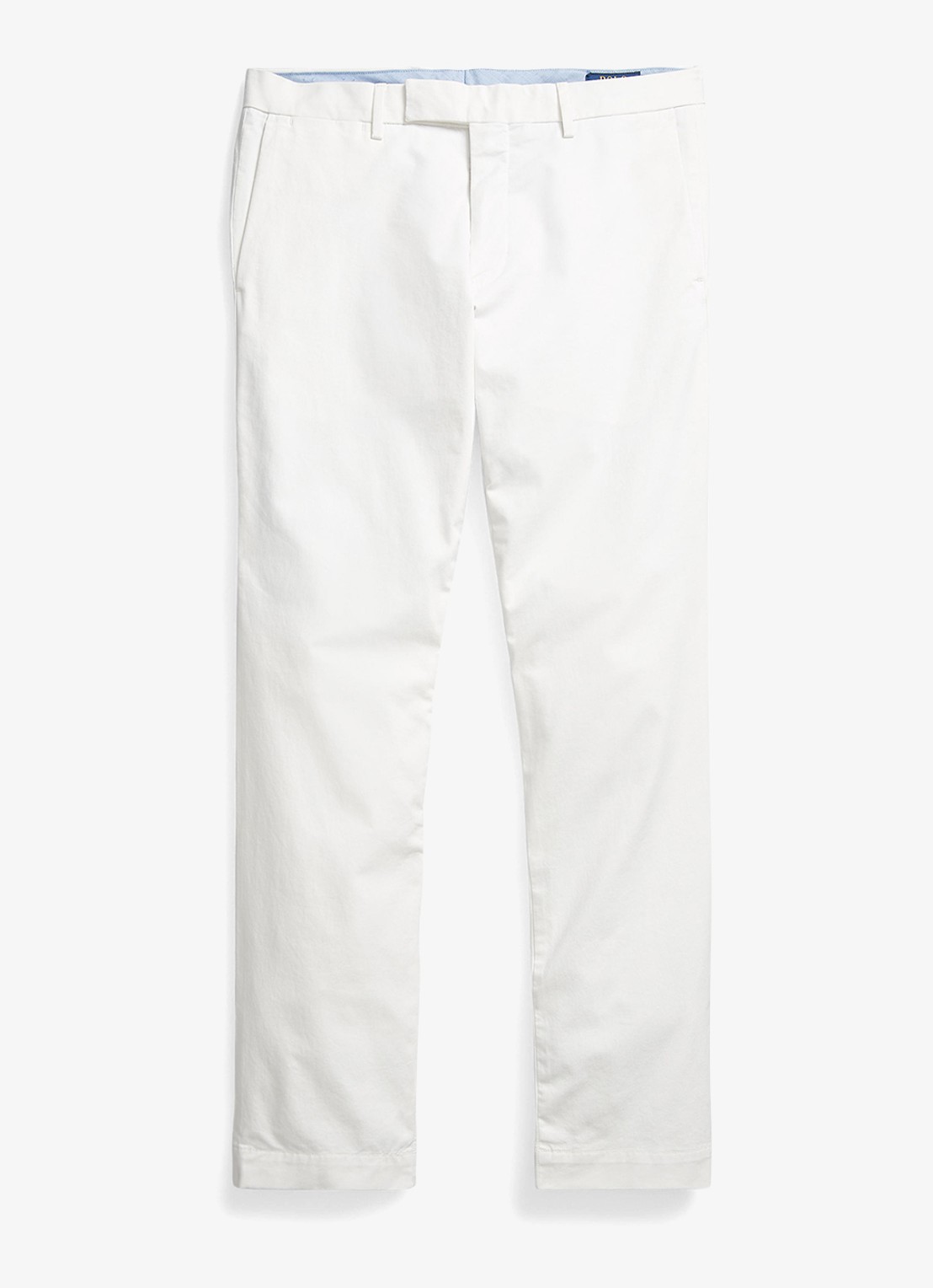 Ralph Lauren Slim fit chino met stretch - voorkant deckwash white / wit