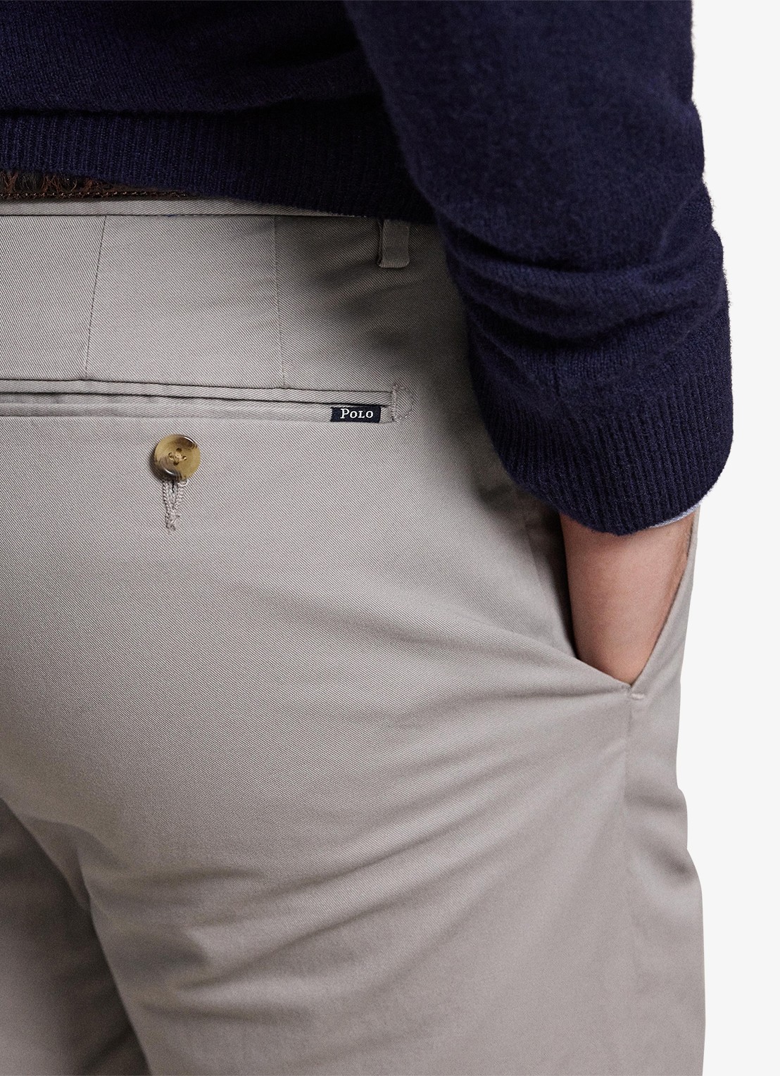 Ralph Lauren Slim fit chino met stretch - detail 2 grey fog / grijs