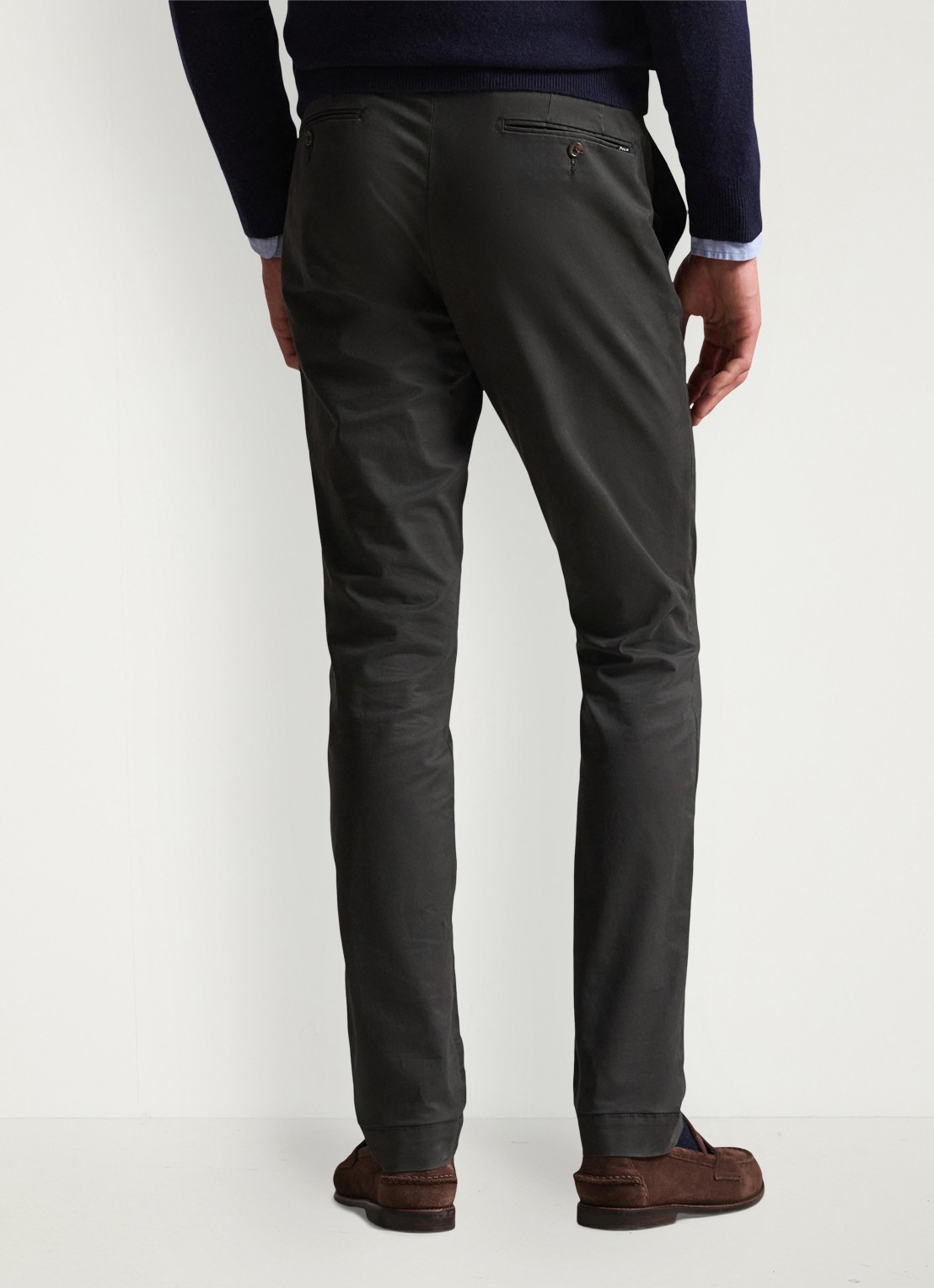 Ralph Lauren Slim fit chino met stretch - achterkant deep grey / donkergrijs